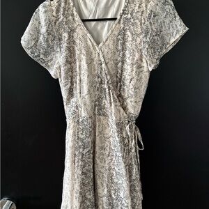 Abercrombie & Fitch Snake Print Wrap Dress XS